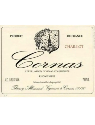 Thierry Allemand - Cornas 'Chaillot' - 2021