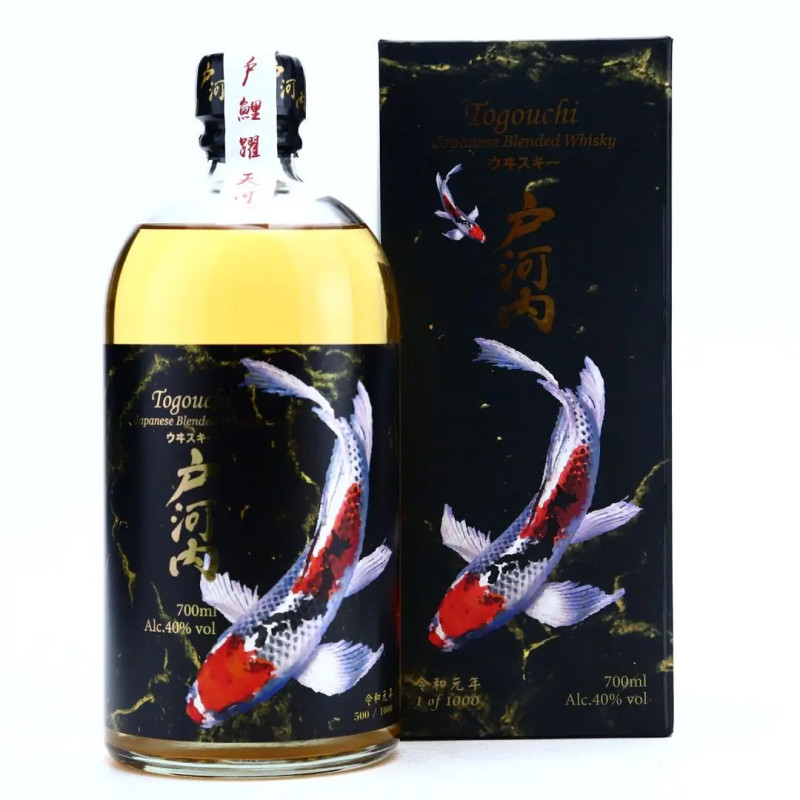 Togouchi Black Koi Fish Limited Edition Whiskey 700ml