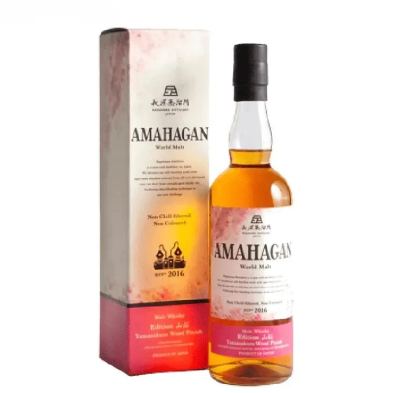 Amahagan World Malt Edition Yamazakura Wood Finish Whiskey 700ml