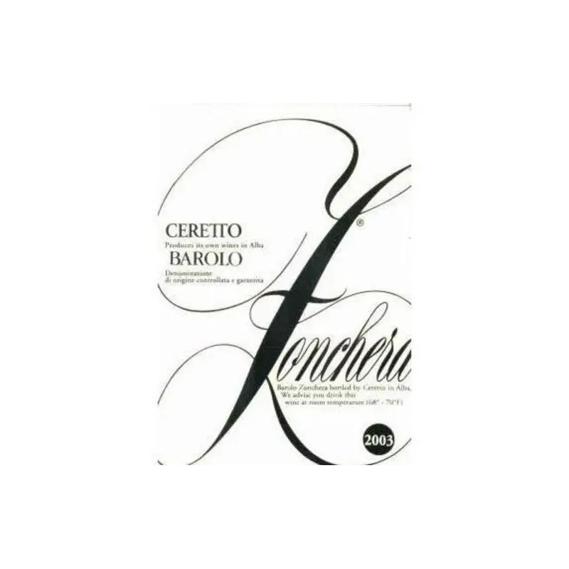 Ceretto Zonchera Barolo 2003