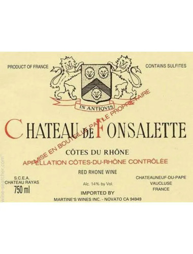Chateau De Fonsalette 2006