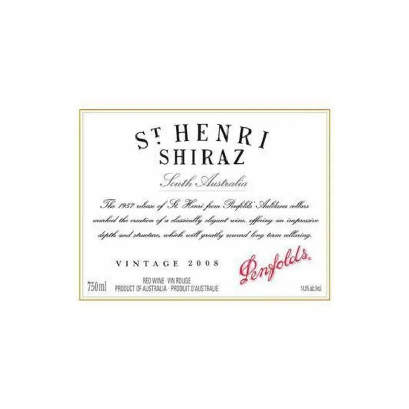 Penfolds St. Henri Shiraz 2008