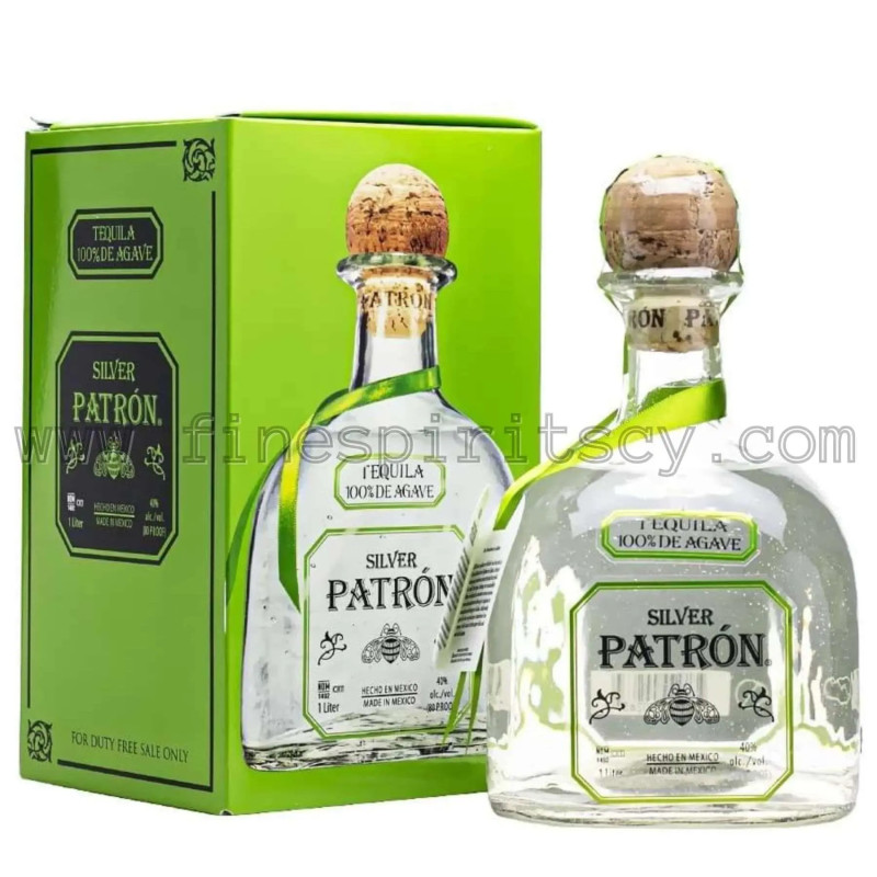 PATRON SILVER 100% DE AGAVE TEQUILA 1000ML