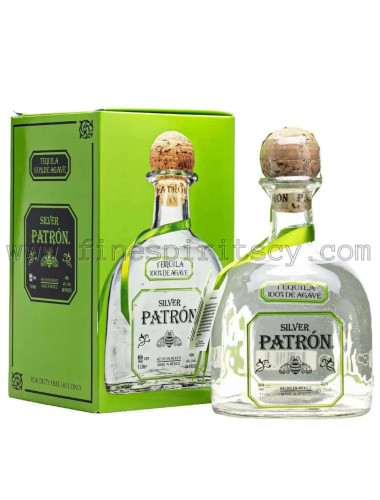 PATRON SILVER 100% DE AGAVE TEQUILA 1000ML