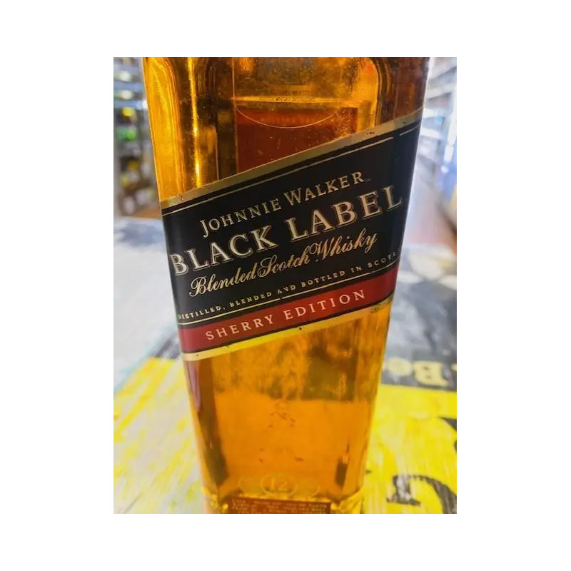 JOHNNIE WALKER SHERRY ADDITION 12 Y.O. BLACK LABEL NO GIFT BOX
