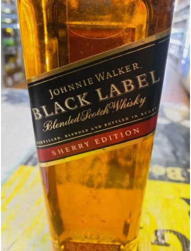 JOHNNIE WALKER SHERRY ADDITION 12 Y.O. BLACK LABEL NO GIFT BOX