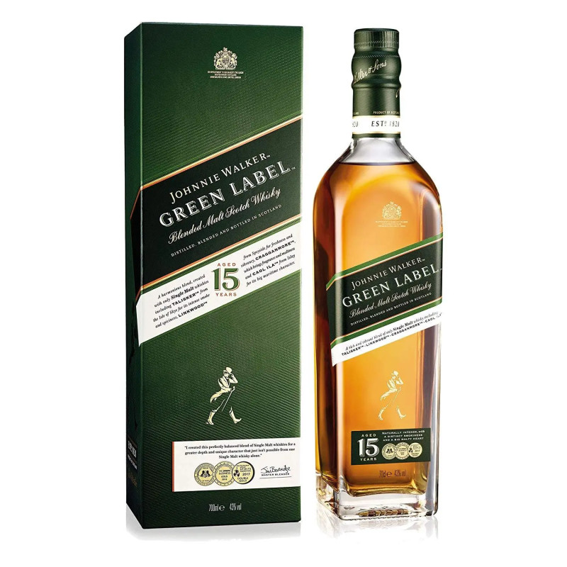 JOHNNIE WALKER GREEN LABEL 15 Y.O.
