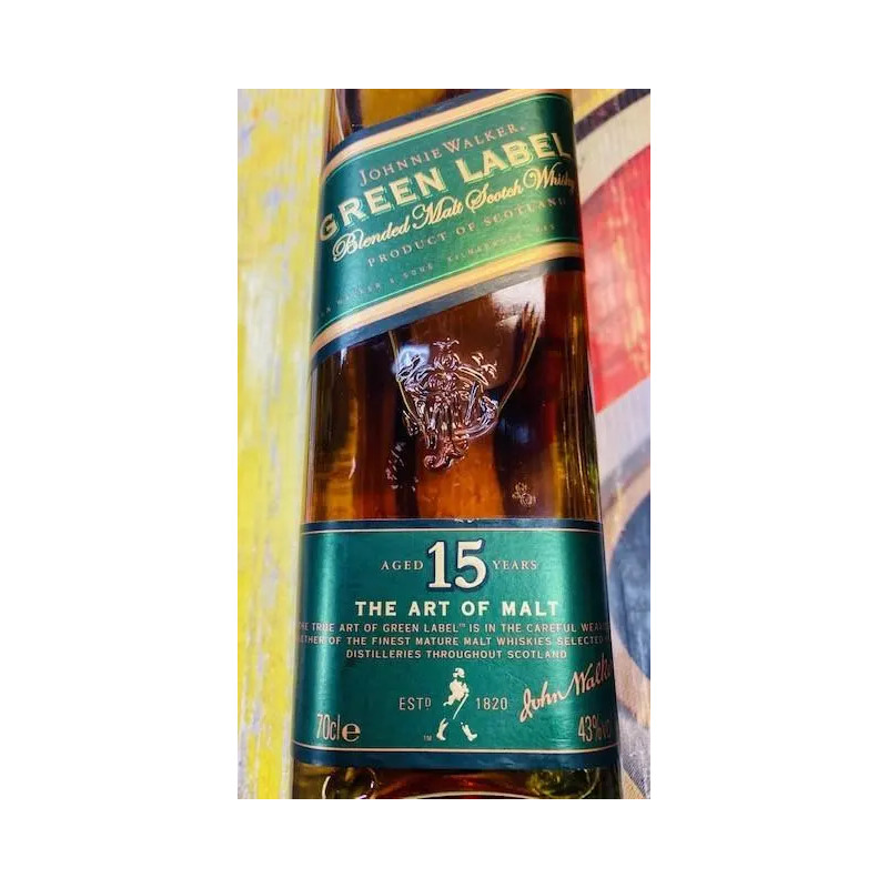 JOHNNIE WALKER PURE MALT GREEN LABEL15 Y.O