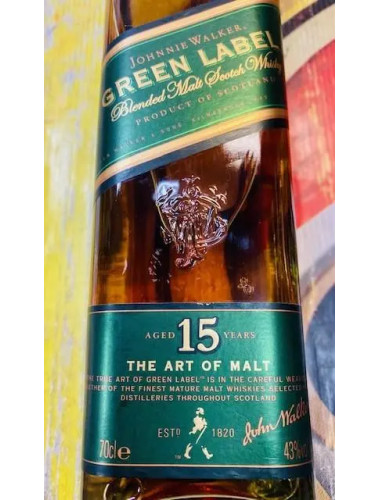 JOHNNIE WALKER PURE MALT GREEN LABEL15 Y.O