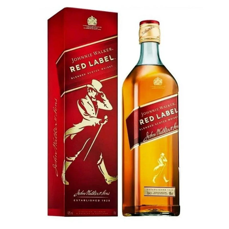 JOHNNIE WALKER 7% EXTRA RED LABEL 750ML 40%