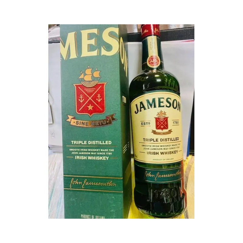 JAMESON IRISH WHISKEY (7% EXTRA )750ML 40%