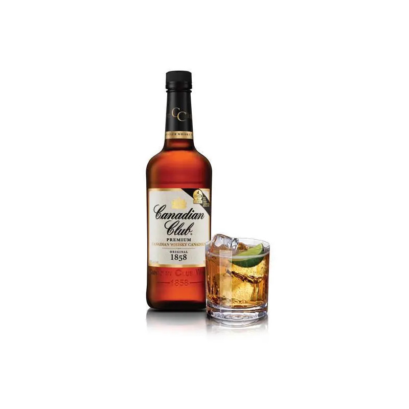 CANADIAN CLUB 40% (NOW COMES IN 37%)IMPORTED BLENDED WHISKY