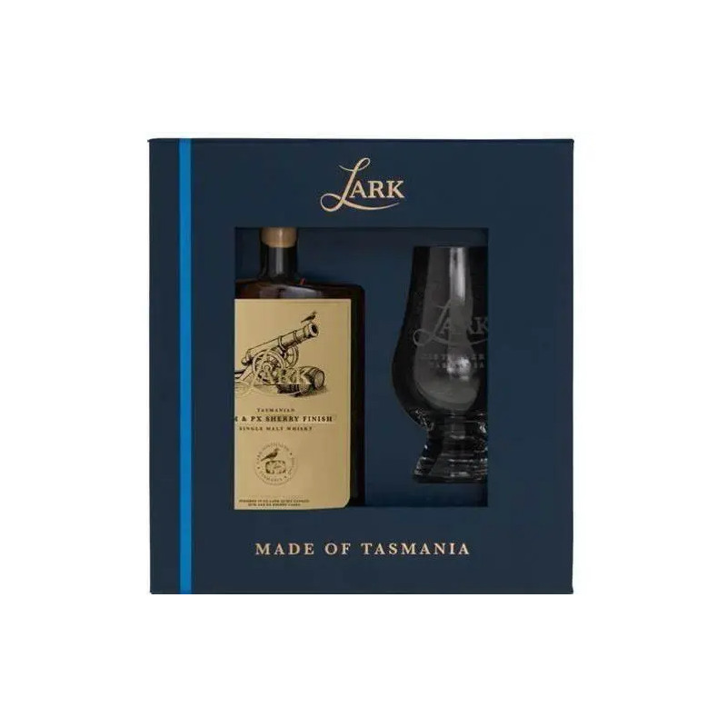 Lark Rum and Sherry and Glass 100ml Gift Pack