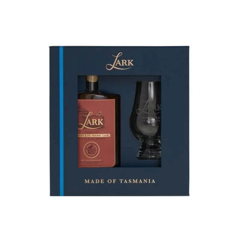 Lark Brandy and Sherry and Glass Gift Pack 100ml