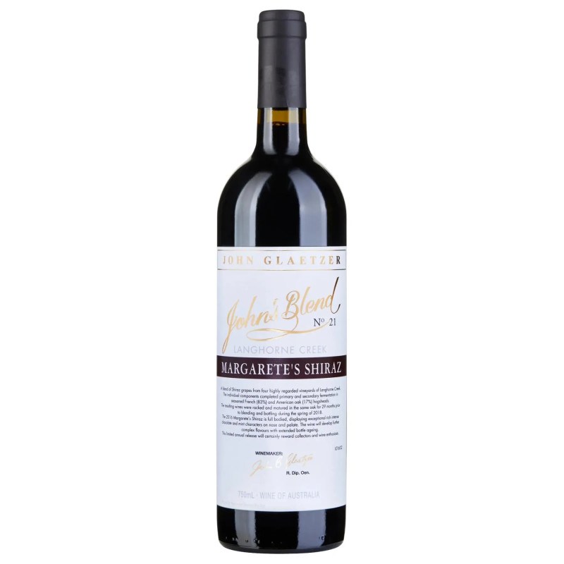 John Glaetzer John's Blend Margarete's Shiraz 2021 750ml