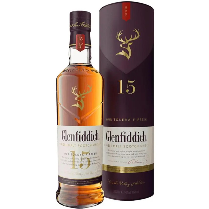 Glenfiddich 15yo Single Malt Scotch Whisky 700ml