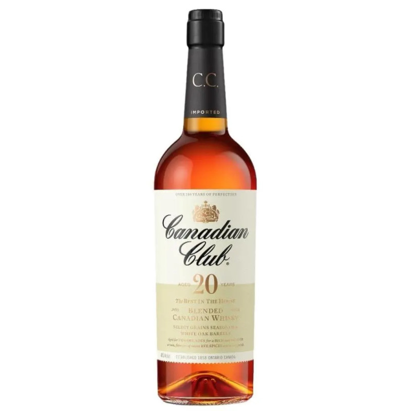 Canadian Club 20 Year Old Blended Whisky 40% 750ml