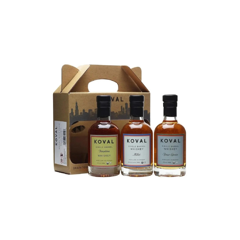 Koval Whiskey Gift Pack 3x200ml