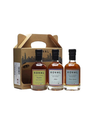 Koval Whiskey Gift Pack 3x200ml