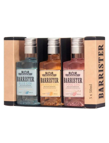 Barrister Gin Gift Pack 50Ml X 3
