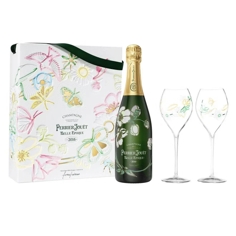 Perrier-Jouët Belle Epoque 2016 Twin Flute Gift Pack - Formafantasma Glass Pack