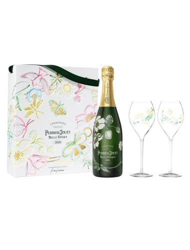 Perrier-Jouët Belle Epoque 2016 Twin Flute Gift Pack - Formafantasma Glass Pack