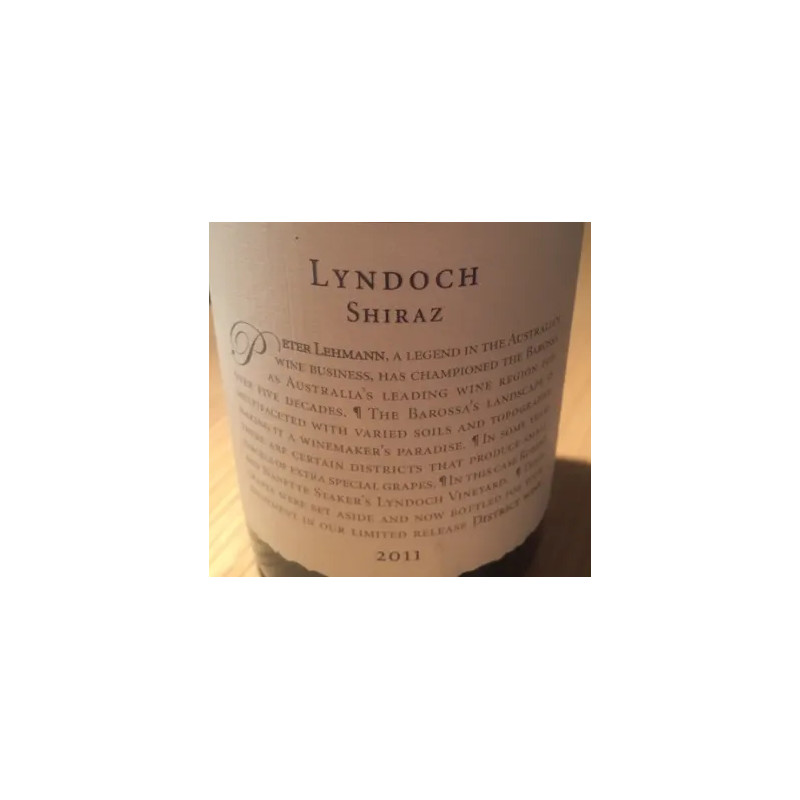 Peter Lehmann Lyndoch Shiraz 2011