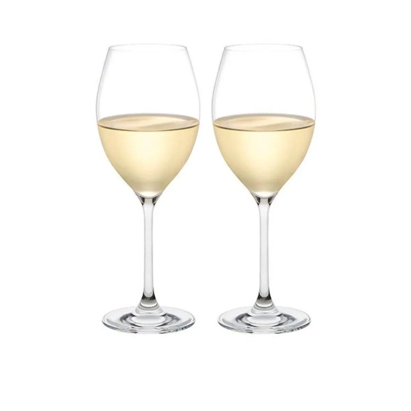 Plumm Vintage White Glass 2pk