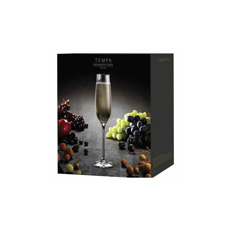 Tempa Quinn Champagne Flutes 4PK