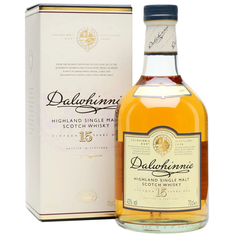 Dalwhinnie 15yo Highland Single Malt Scotch Whisky 700ml