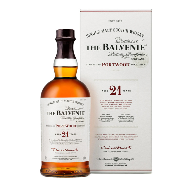 Balvenie 21 Year Old Portwood Single Malt Whisky 700ml