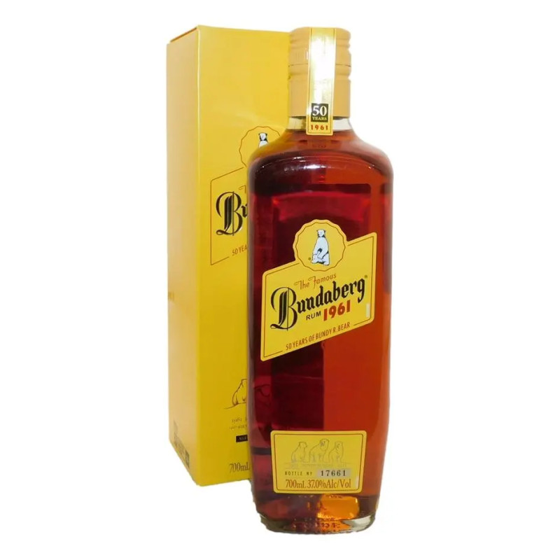 Bundaberg 1961 50 years of Bundy Bear Rum 700ml in box Bottle Number #11829