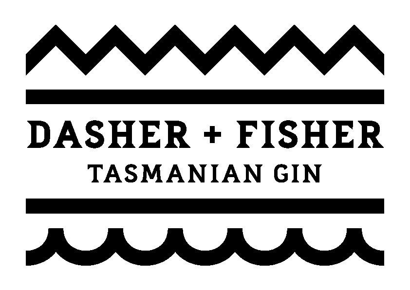Dasher + Fisher Tasmanian Gin  logo