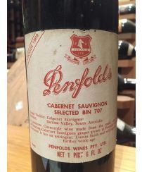 Penfolds Bin 707 Cabernet Sauvignon 1969 presentation box, re-corked by Peter Gago in 2022